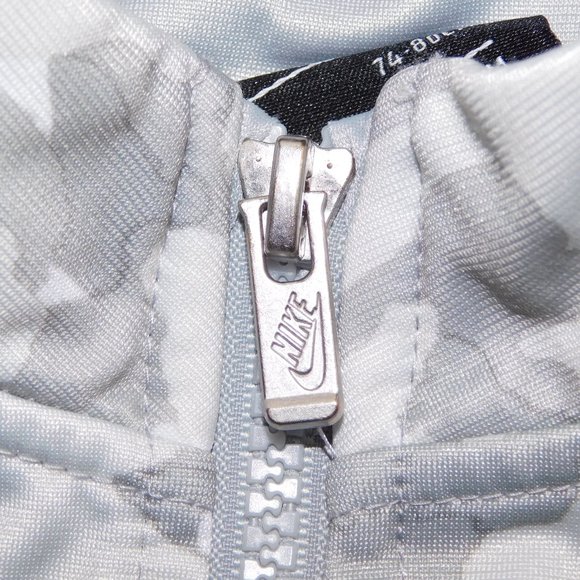 Nike Boys 12M Gray White Camo Print Yellow Track Jacket - Picture 8 of 11